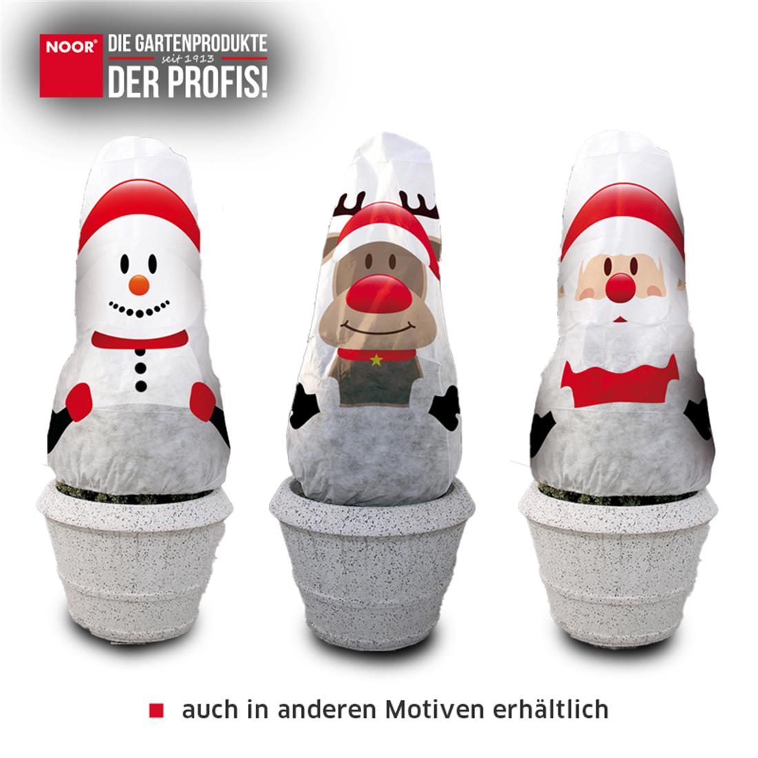 Winterschutz Vlieshaube - 130x160 cm - Weihnachtsmotive