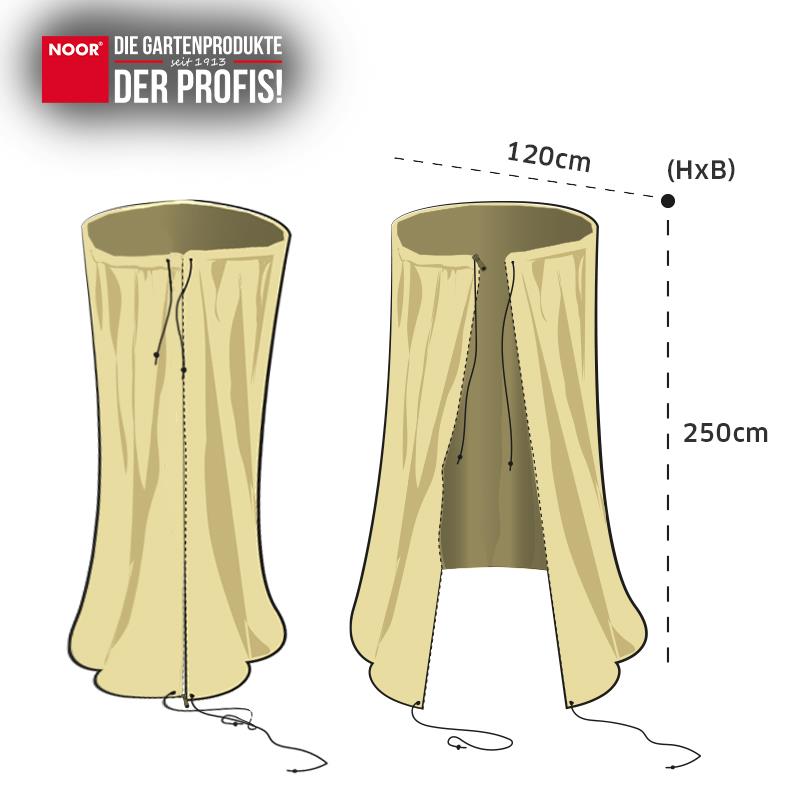 Winterschutzhaube THERMOMANTEL XL - Ø120x250 cm