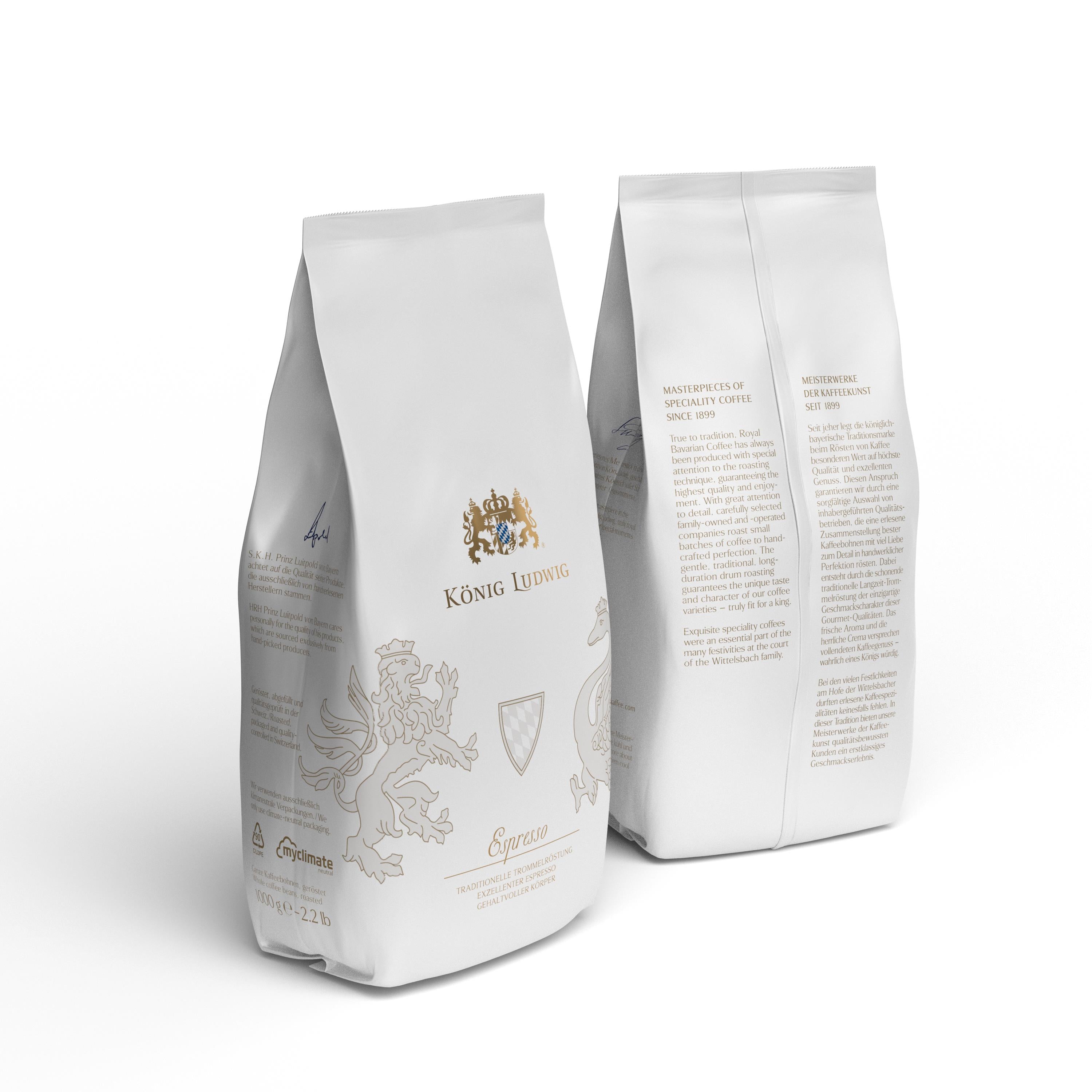 König Ludwig Espresso - Meisterwerke der Kaffeekunst - 1000g