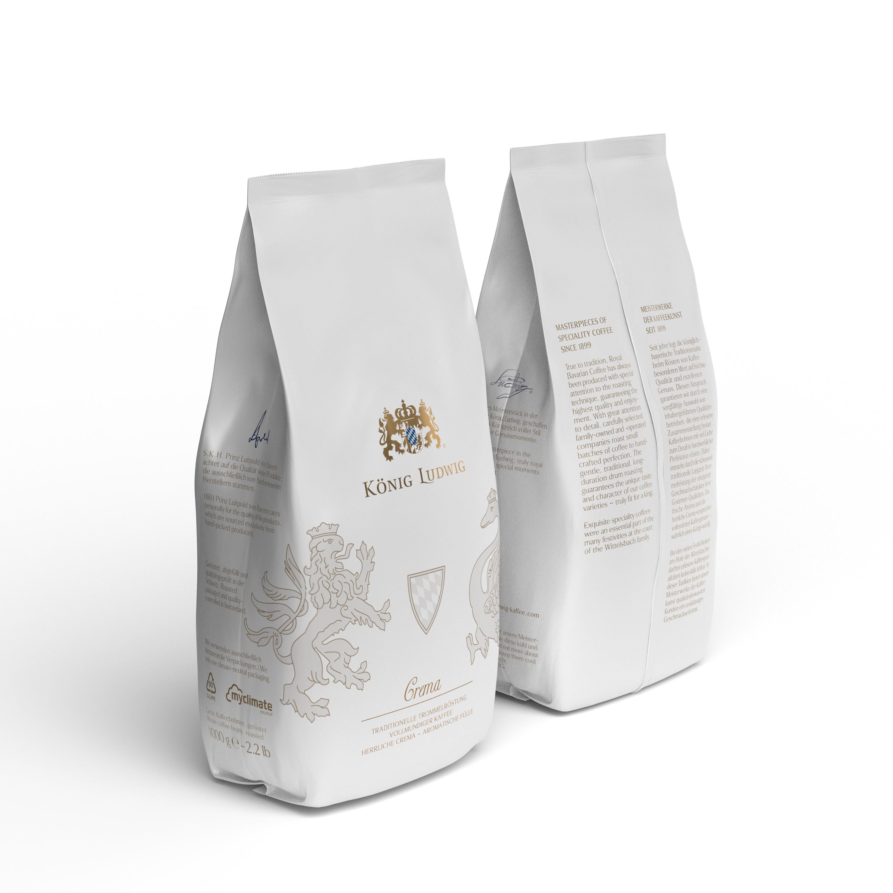 König Ludwig Crema - Meisterwerke der Kaffeekunst - 1000g