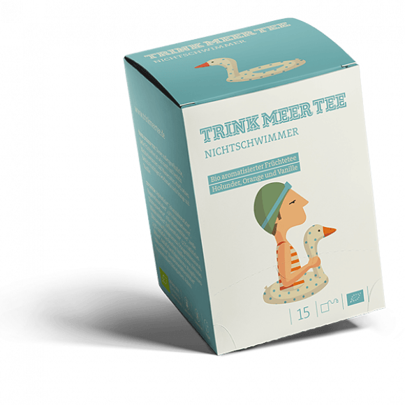 Drink Sea Tea "Non-swimmer" - Organic Fruit Tea Elderflower-Orange-Vanilla - 15 bags à 5 g