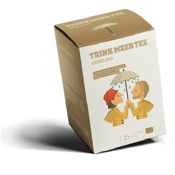 Trink Meer Tee "Reizklima" - Organic Herbal Tea with a Pinch of Salt (North Sea Feeling) - 15 bags à 3 g