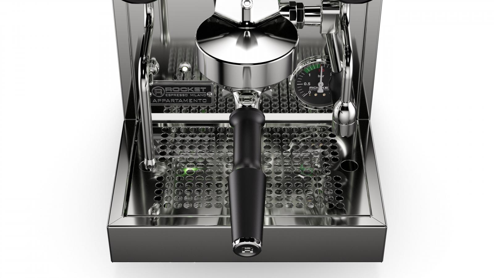 Rocket Appartamento TCA Siebträgermaschine - Schwarz/Chrom