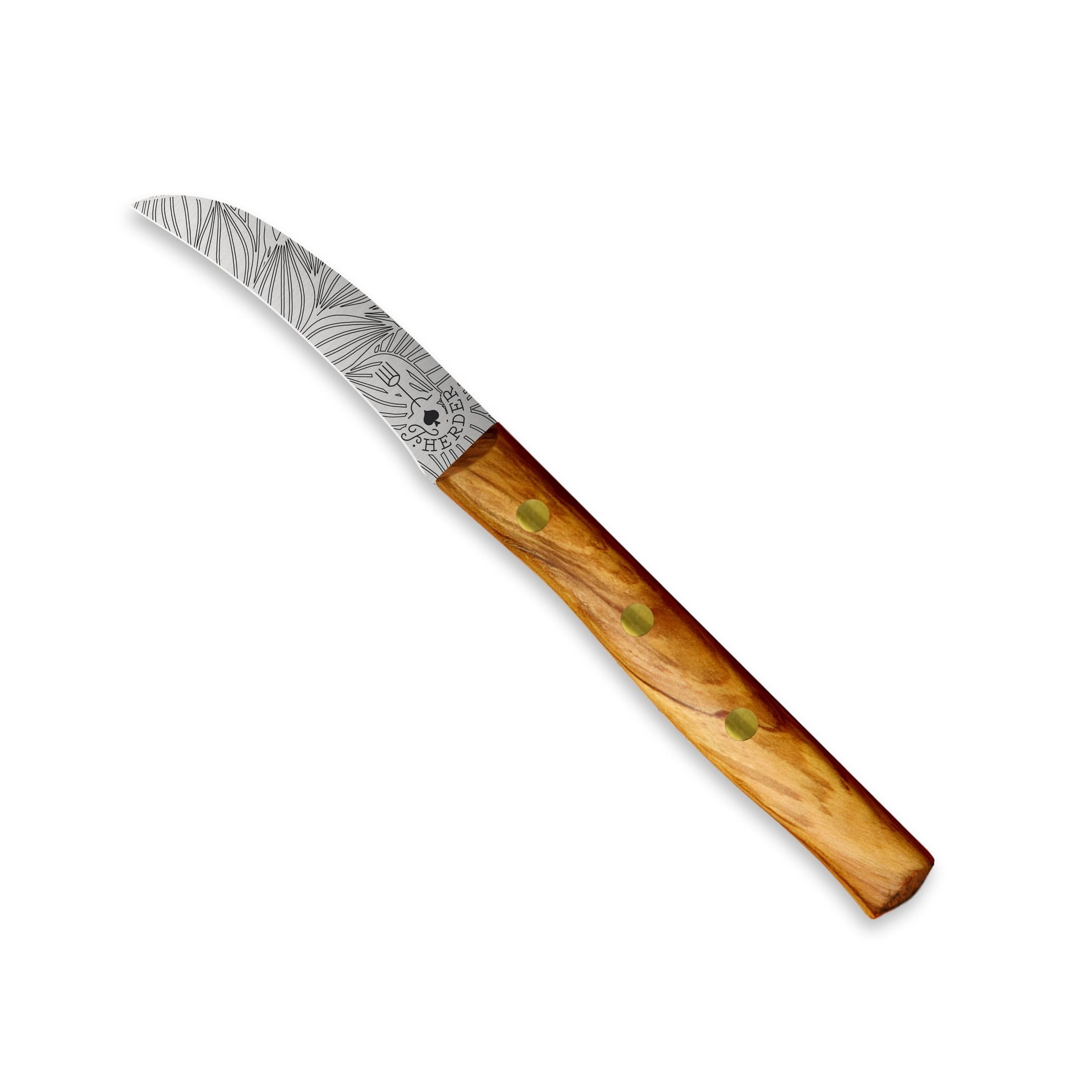 Zöppken Style Schälmesser mit Hohler Wate – Solinger Küchenmesser mit Holzgriff
