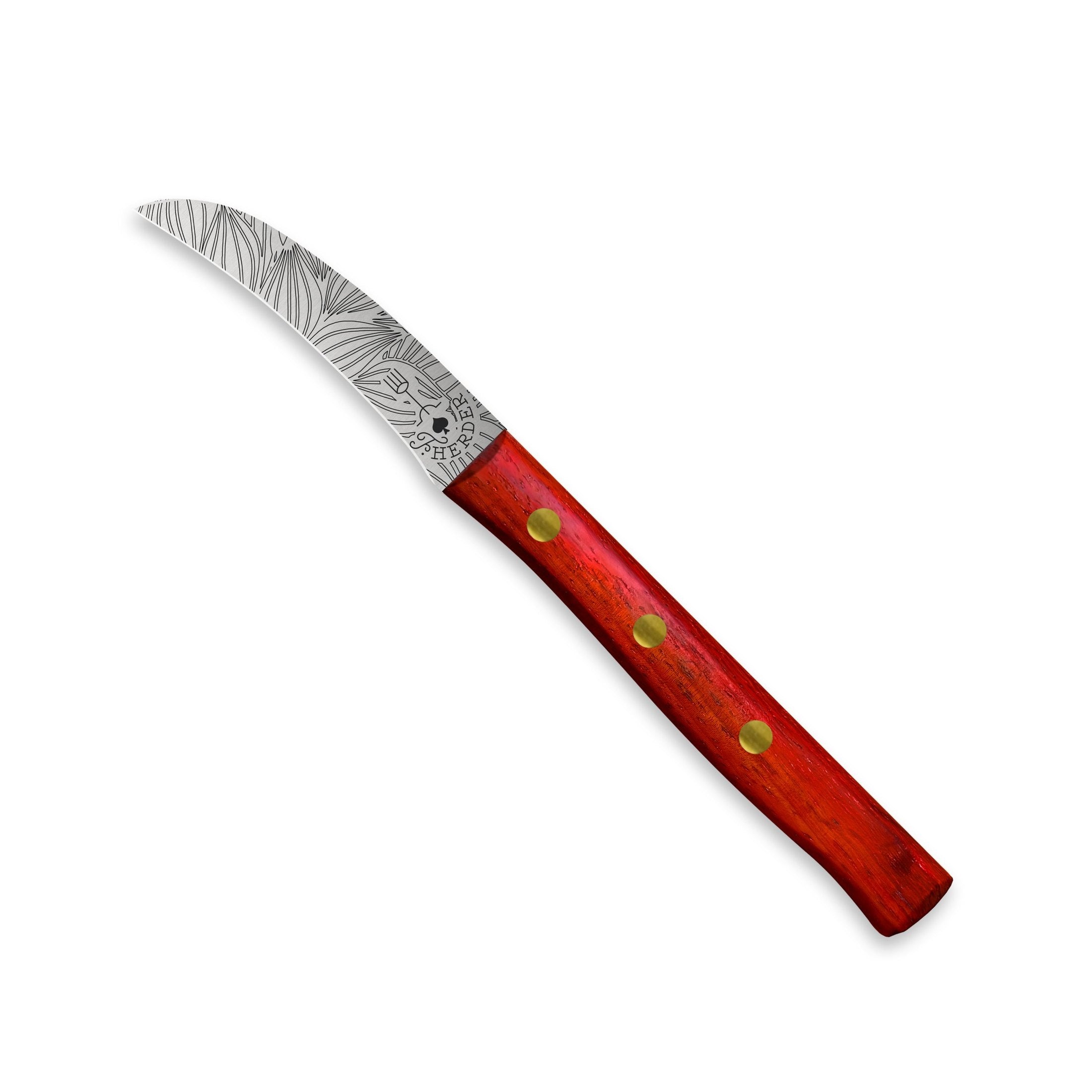 Zöppken Style Schälmesser mit Hohler Wate – Solinger Küchenmesser mit Holzgriff