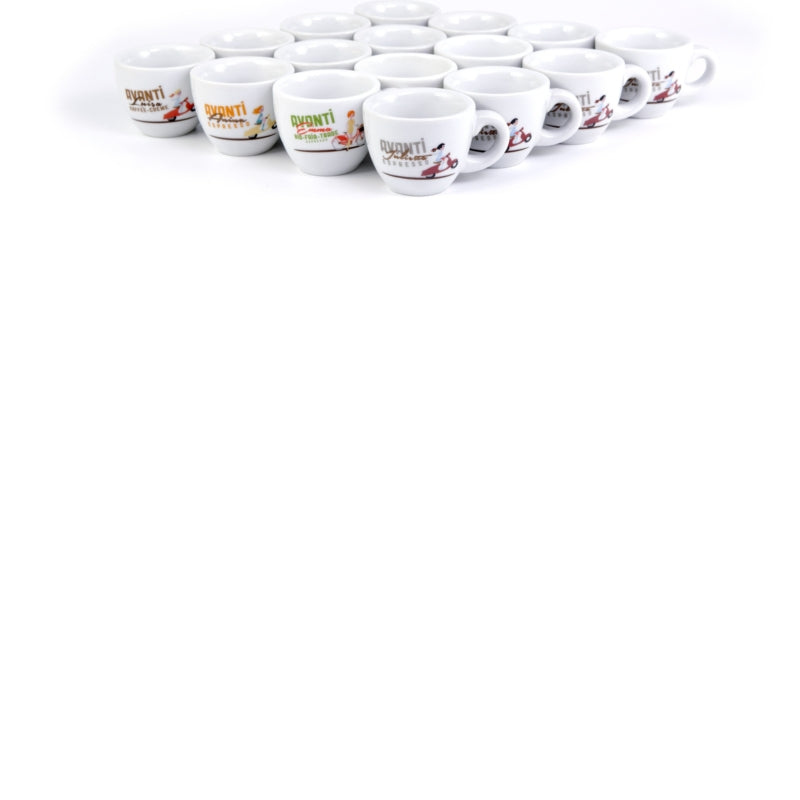 AVANTI Espresso Cup "JULIETTA" - Set of 2 including saucers, 70 ml, thick-walled & robust