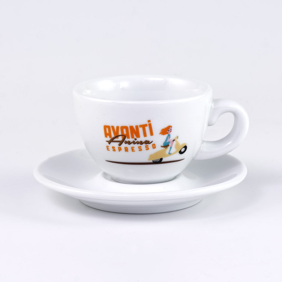AVANTI Espresso Cup "ANINA" - Set of 2 including saucers, 70 ml, thick-walled & robust