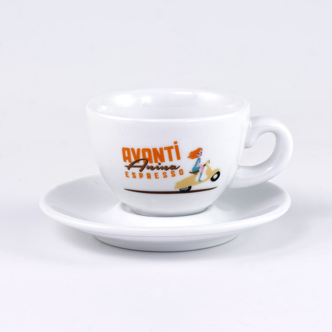 AVANTI Espresso Cup "ANINA" - Set of 2 including saucers, 70 ml, thick-walled & robust