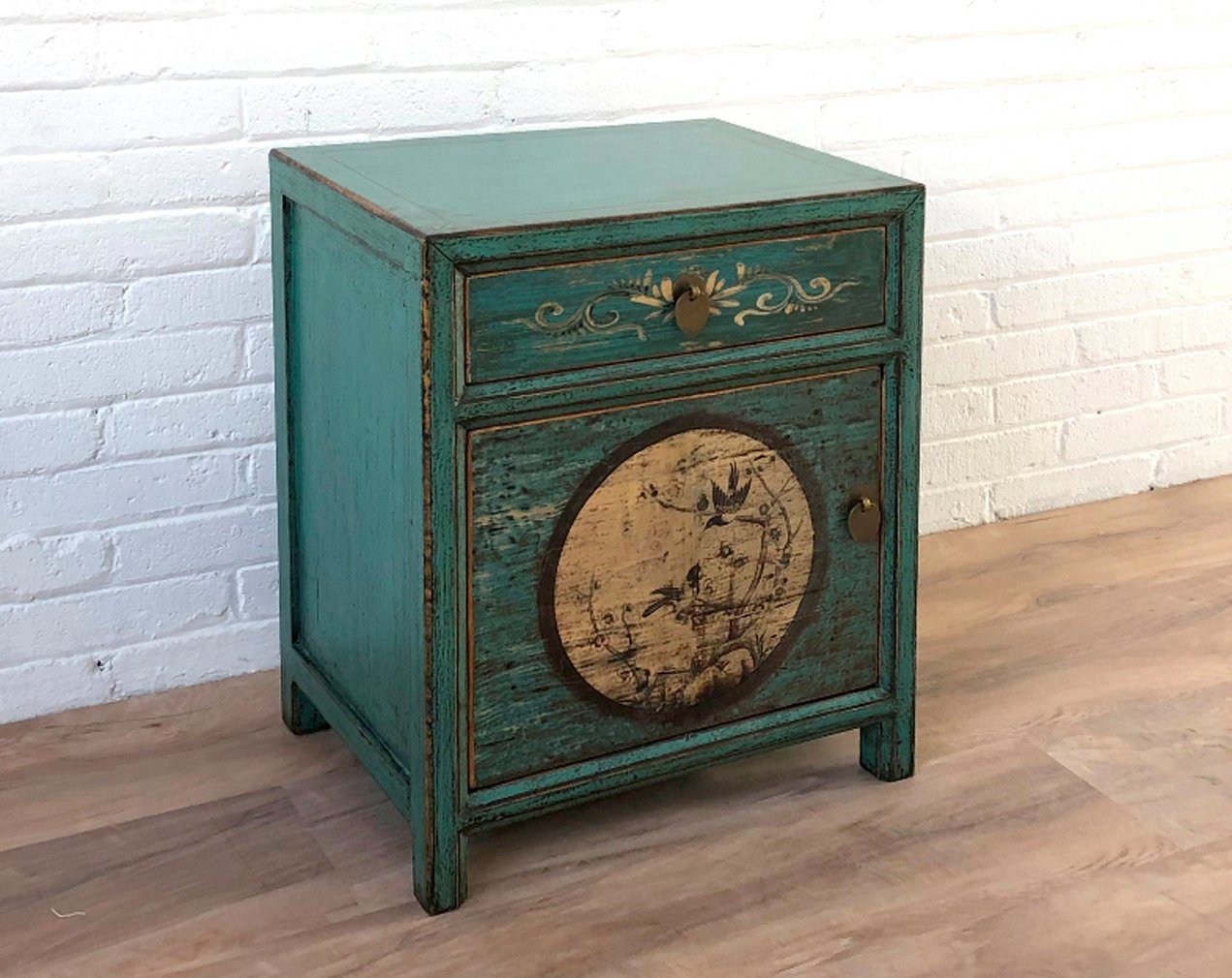 Vintage Asia Chinese Nightstand "Aurora" - Art. 35191-10
