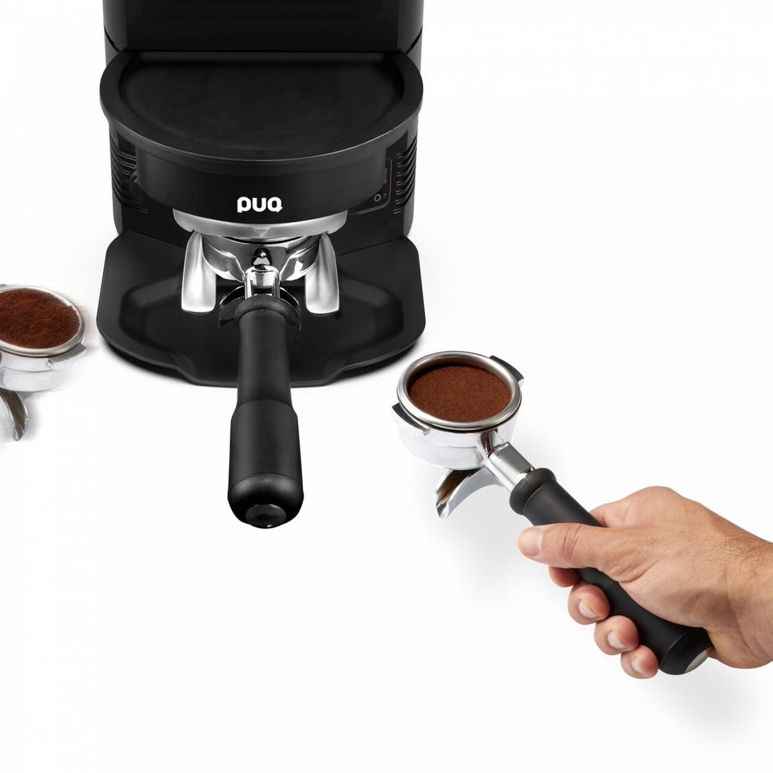 PuqPress M3 Unterbau für Mahlkönig E65S - Schwarz - 58,3mm Tamper VAT