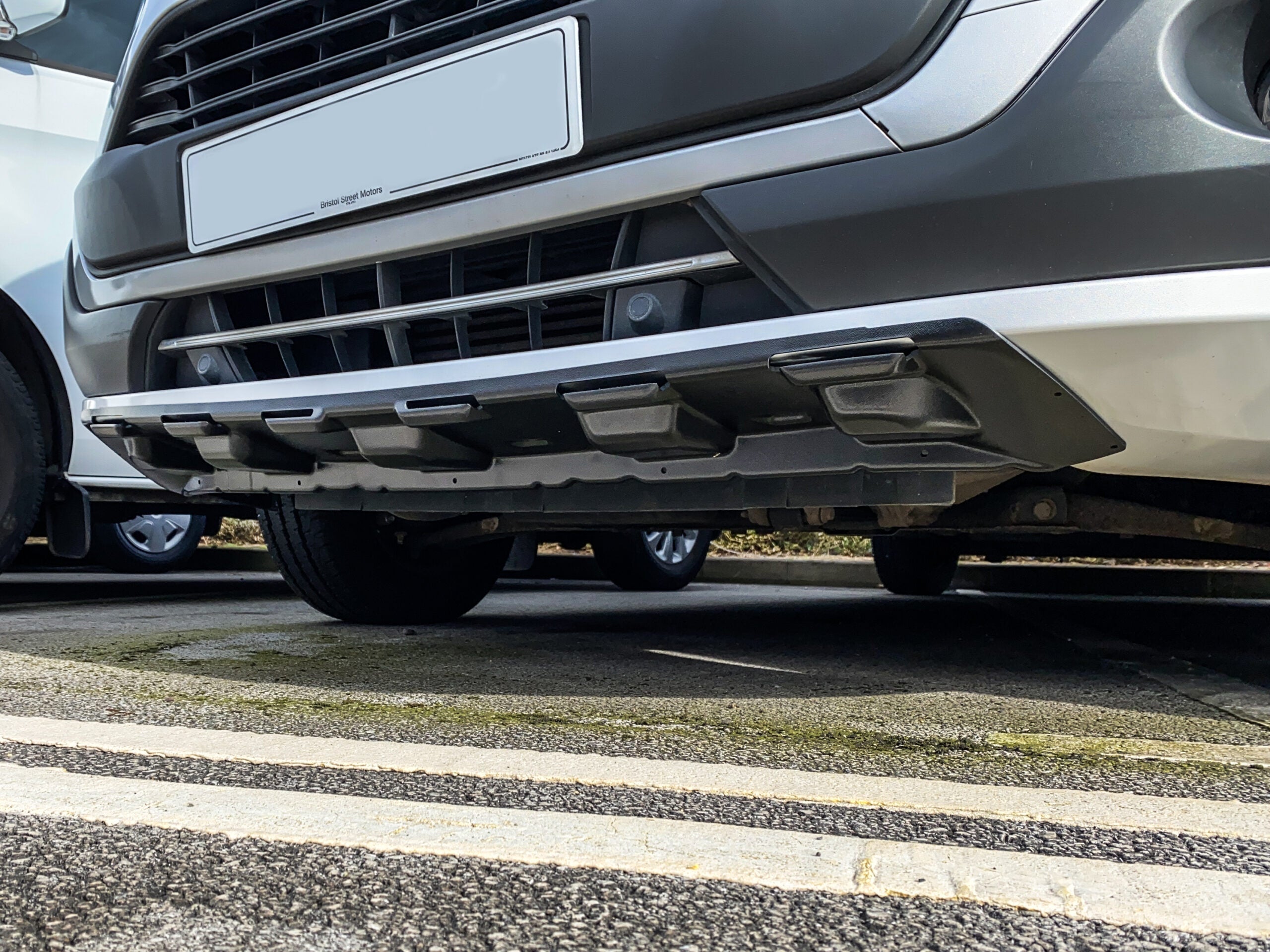 For Ford Transit Custom MK1 Front Lower Bumper Protector &amp; Mudguard – (Black Smooth) Durable Protection (2012-2018)