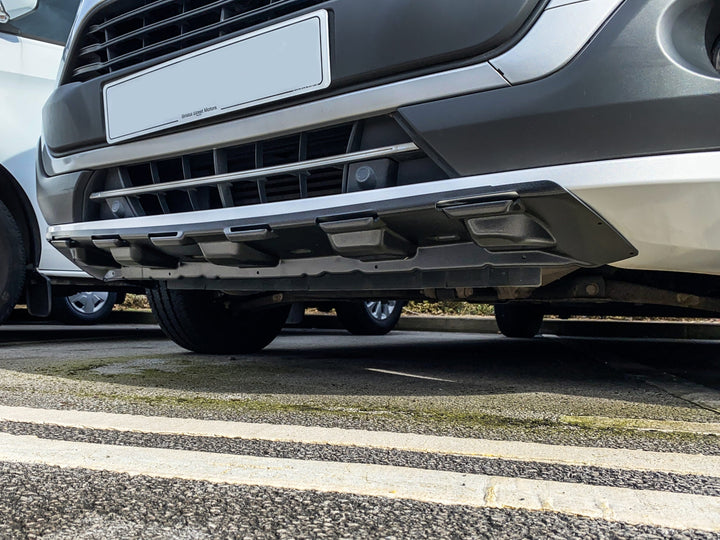 For Ford Transit Custom MK1 Front Lower Bumper Protector &amp; Mudguard – (Black Smooth) Durable Protection (2012-2018)