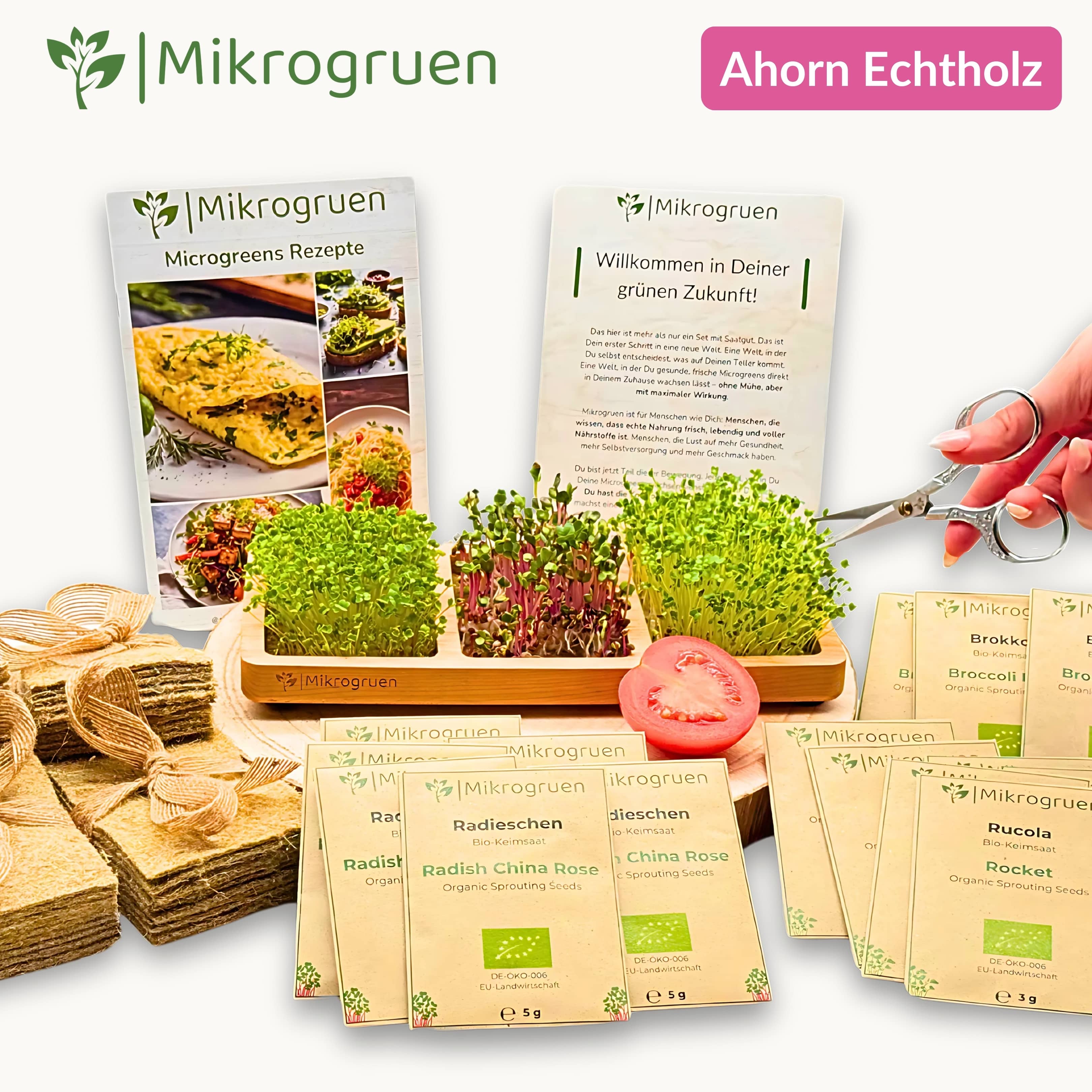 Microgreens Grow Kit - Real Wood Dream