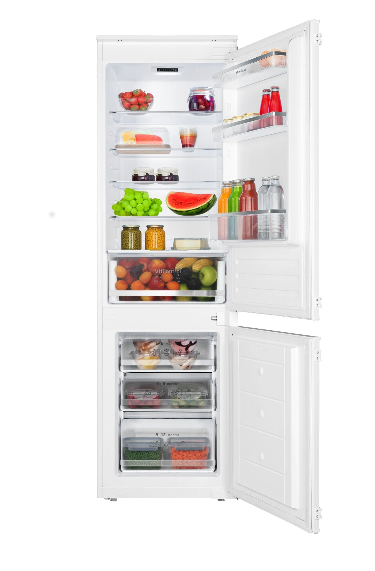 270cm GEBA Complete Kitchen Unit – pre-assembled with or without appliances, niche panel & LED lighting