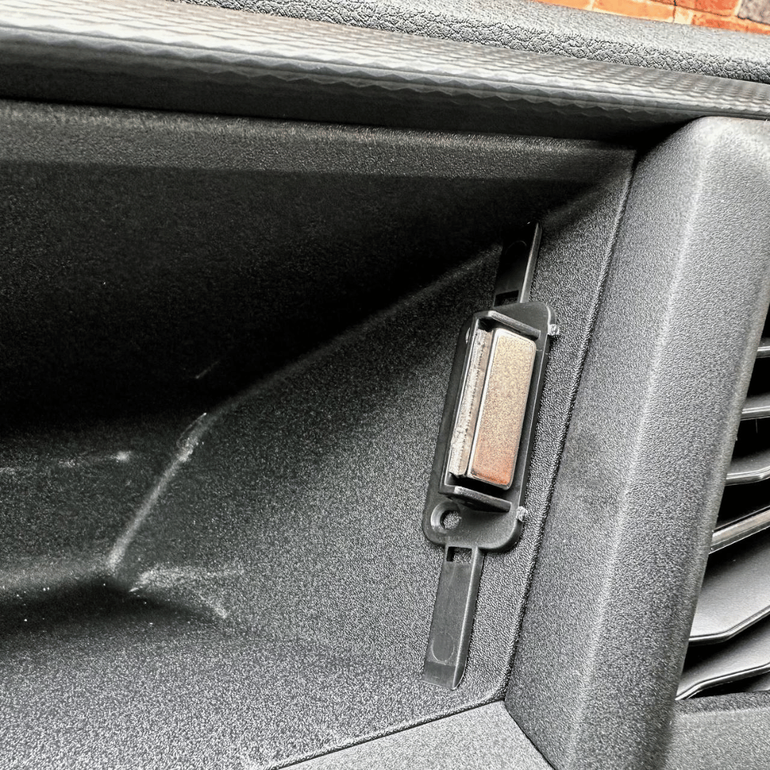 VW T6.1 Glove Compartment Lid with Magnetic Closure – OEM Textured, PP Plastic, Quick Release