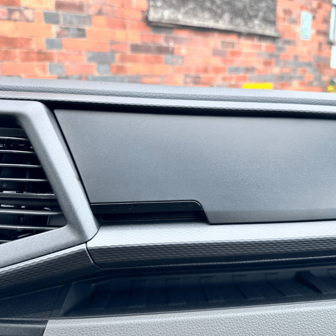 VW T6.1 Glove Compartment Lid with Magnetic Closure – OEM Textured, PP Plastic, Quick Release