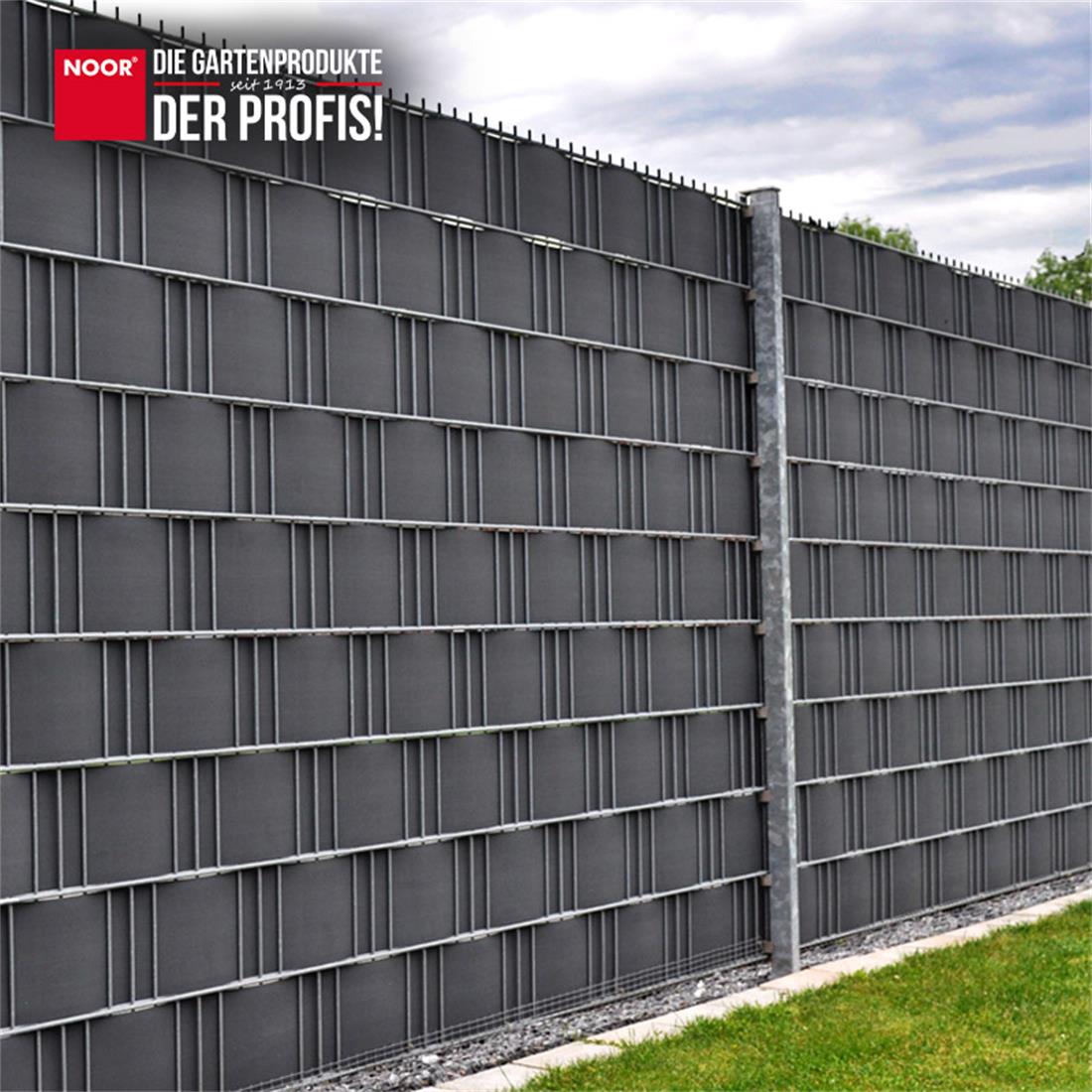 Sichtschutzstreifen PVC Easy - 0,19x2,55 m - Zaunblende