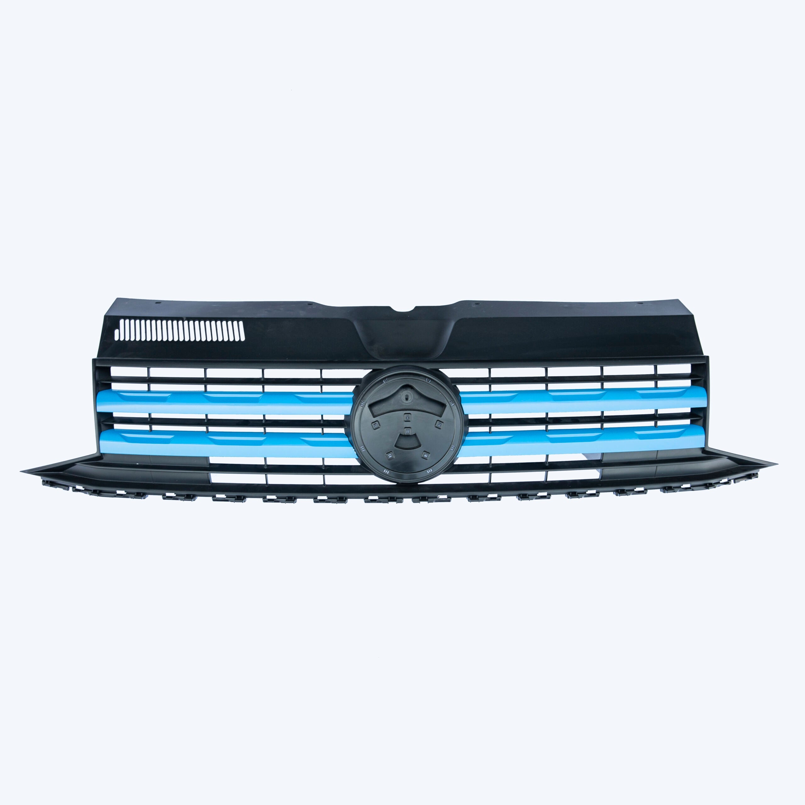 VW Transporter T6 Front Grille Trims (4-piece) – Raw Material (Raw), ABS, paintable, with 3M Tape