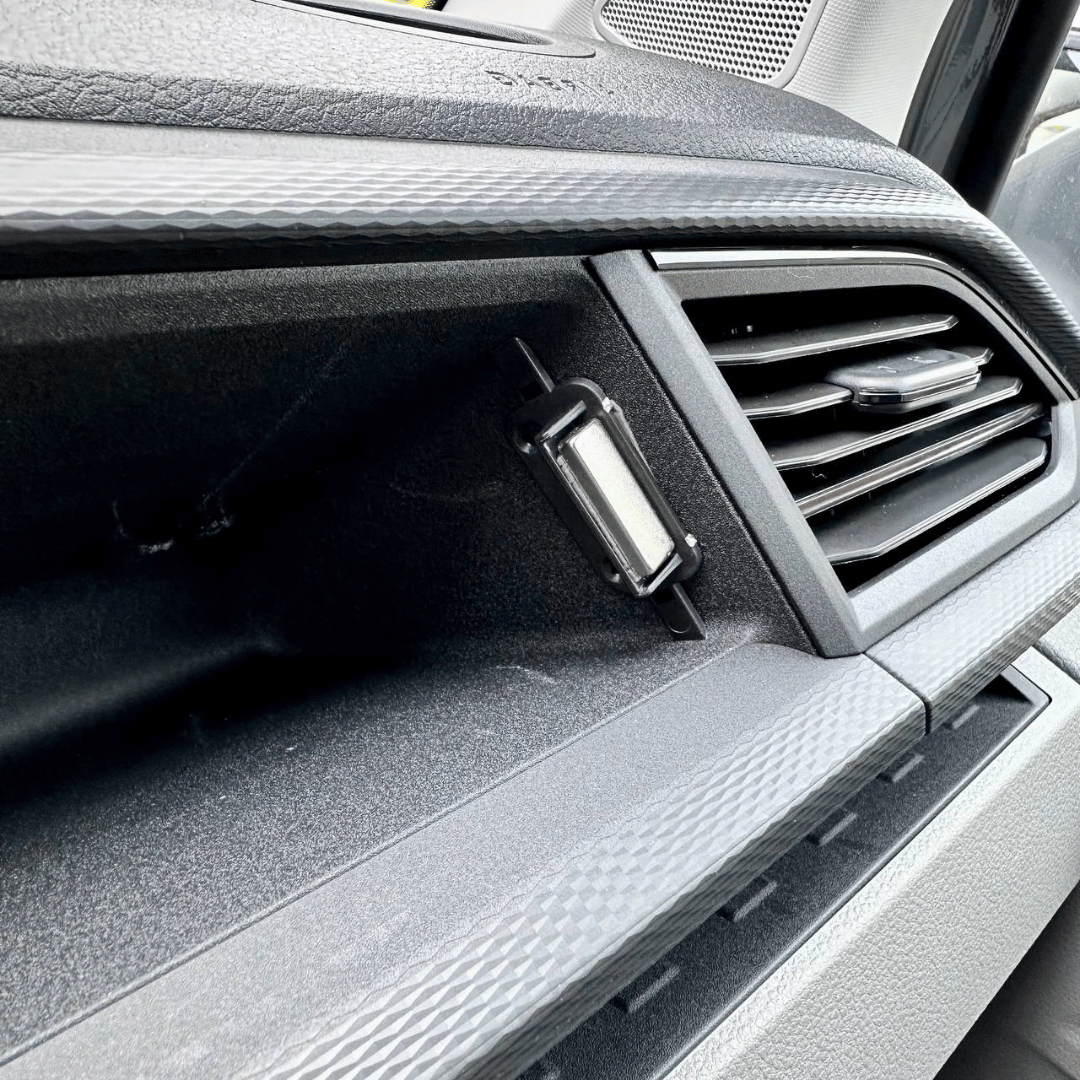 VW T6.1 Glove Compartment Lid with Magnetic Closure – OEM Textured, PP Plastic, Quick Release