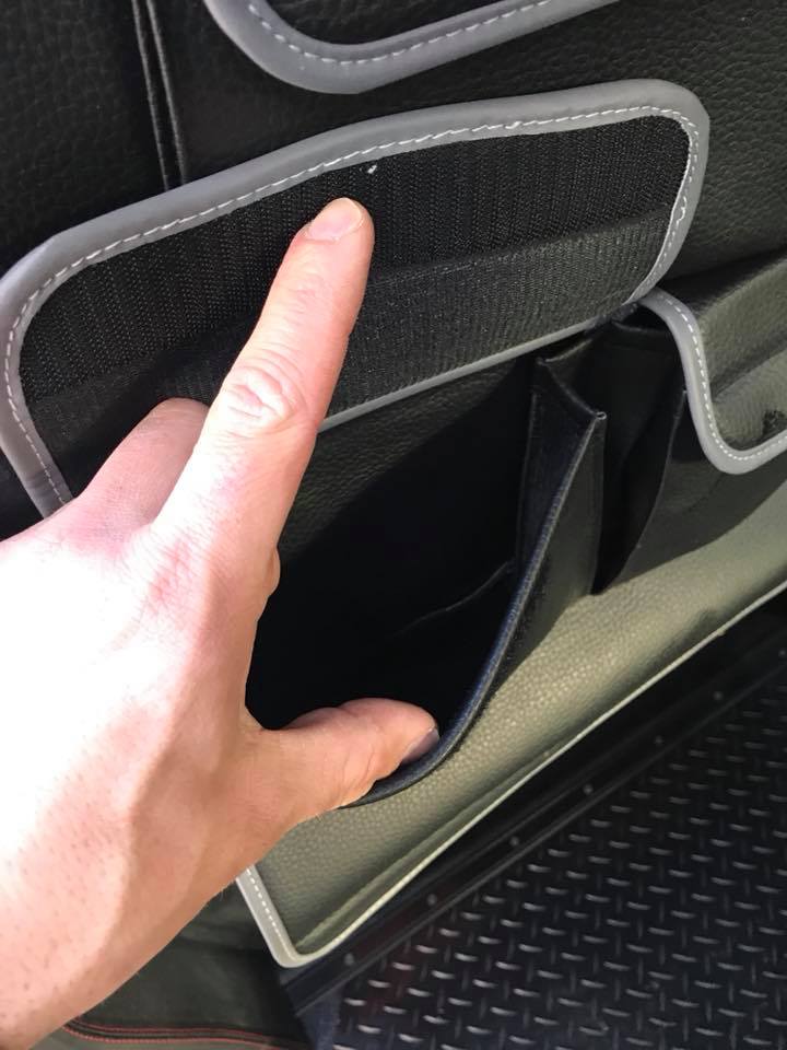 For Ford Transit Custom Double Seat Back Organizer – Premium Leatherette Storage Solution