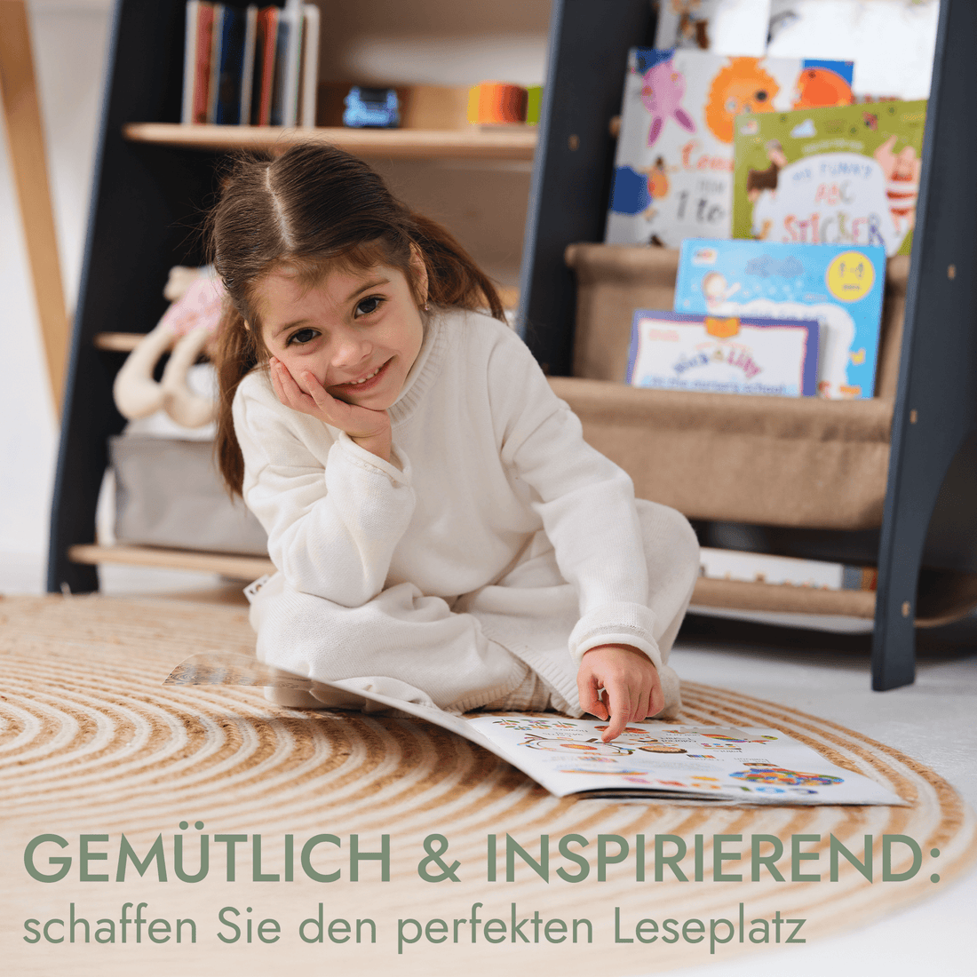 2-in-1 Montessori Shelf for Books and Toys