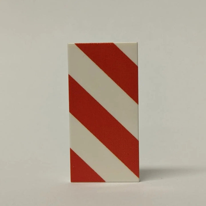2x4 Tile "Large parking warning sign, left or right"