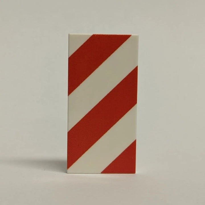 2x4 Tile "Large parking warning sign, left or right"