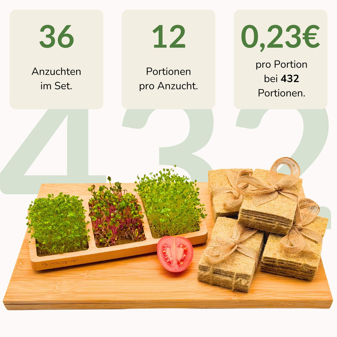 Microgreens Grow Kit - Real Wood Dream