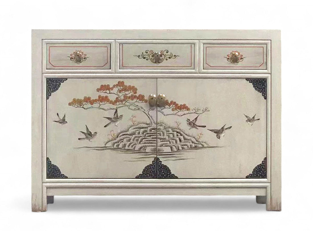 Vintage Asia Chinese Chest of Drawers Sideboard Shelf "Vintagefog" - Item 33082-12