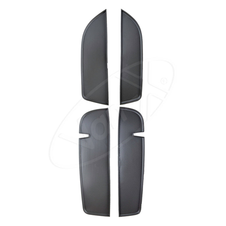 For VW T5, T5.1 NEW Door Pocket Inserts, Rubber, Door Liner Double Passenger (Dark Grey)