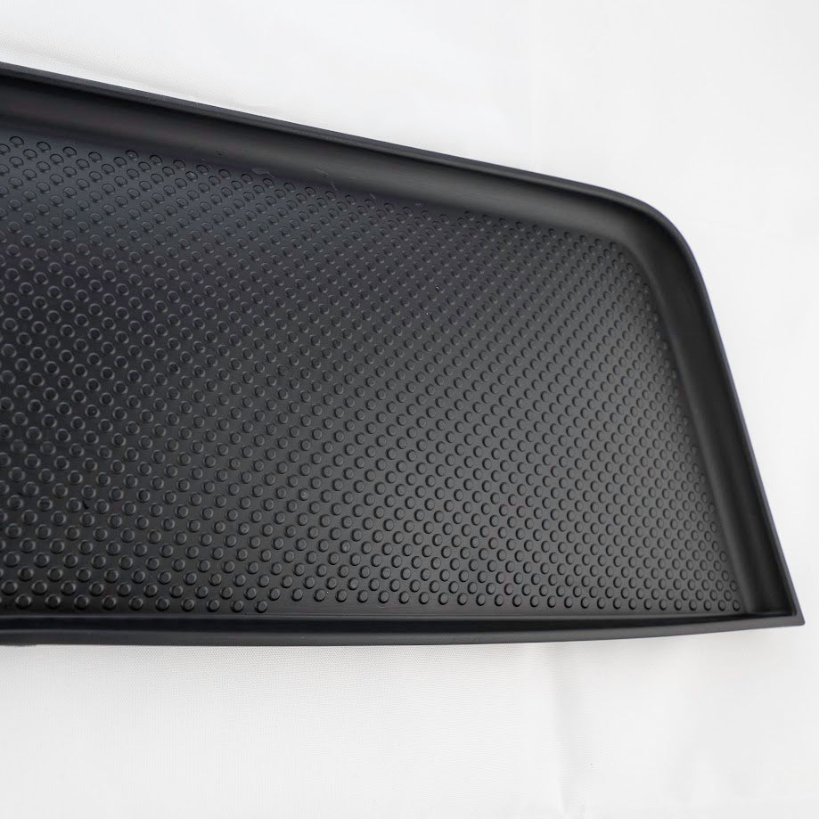 For VW T5, T5.1 Door Pocket Inserts, Rubber, Door Liner (Black) Double Passenger + Driver Interior Styling 