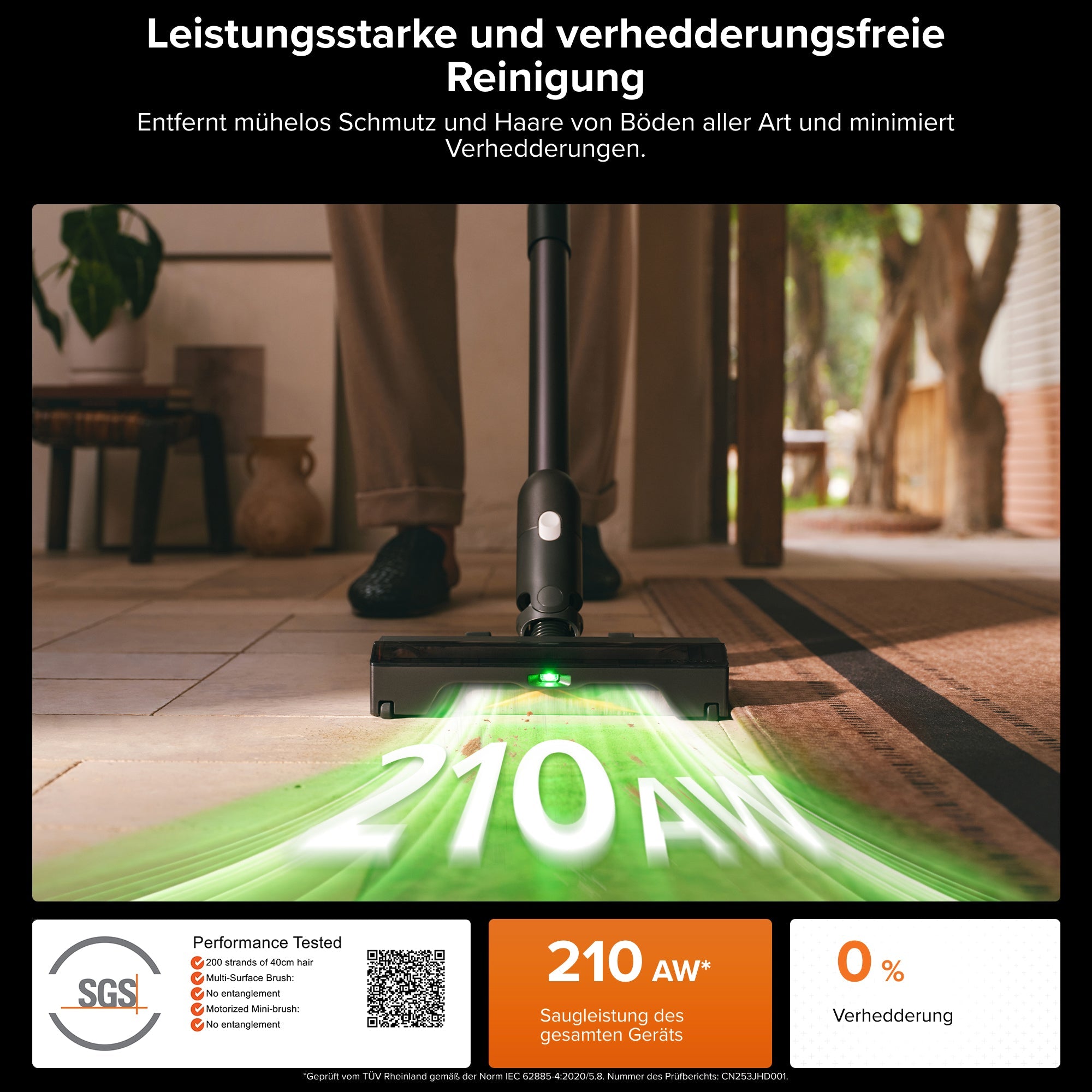 Roborock H60 Hub Ultra Akku-Staubsauger mit Absaugstation