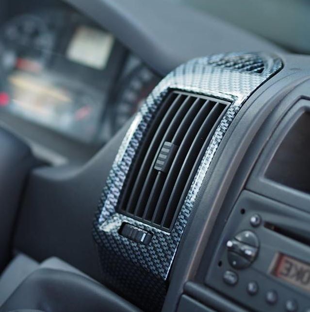 For Peugeot Boxer Dashboard Air Vent (Silver Carbon)