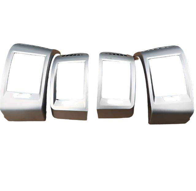 Opel Movano (2006–2023) Dashboard Air Vent Trims Silver – Air Vent / Heater Vent Trims, Set (4 Pieces), OEM-Fit