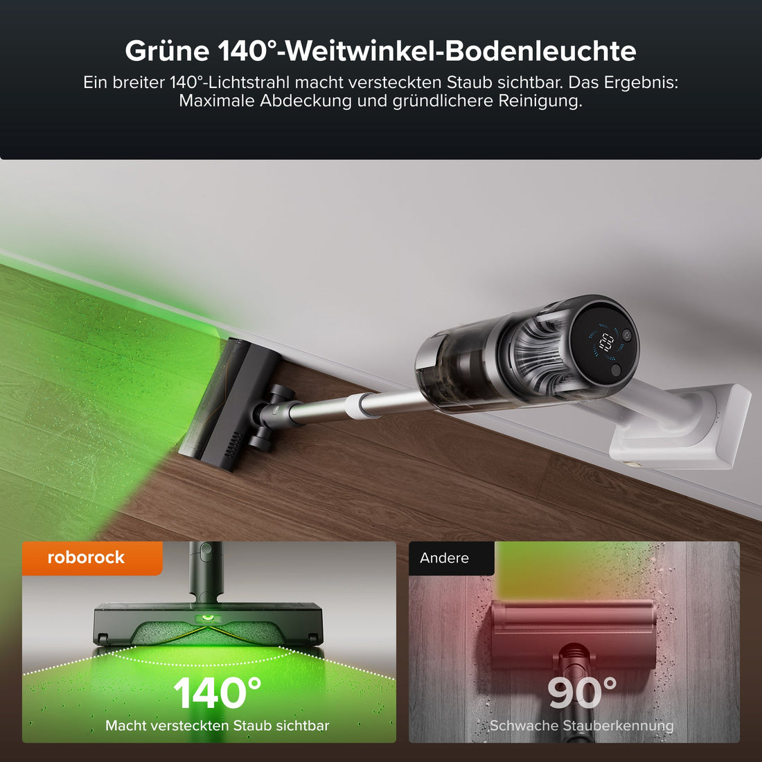 Roborock H60 Hub Pro Akku-Staubsauger mit Absaugstation
