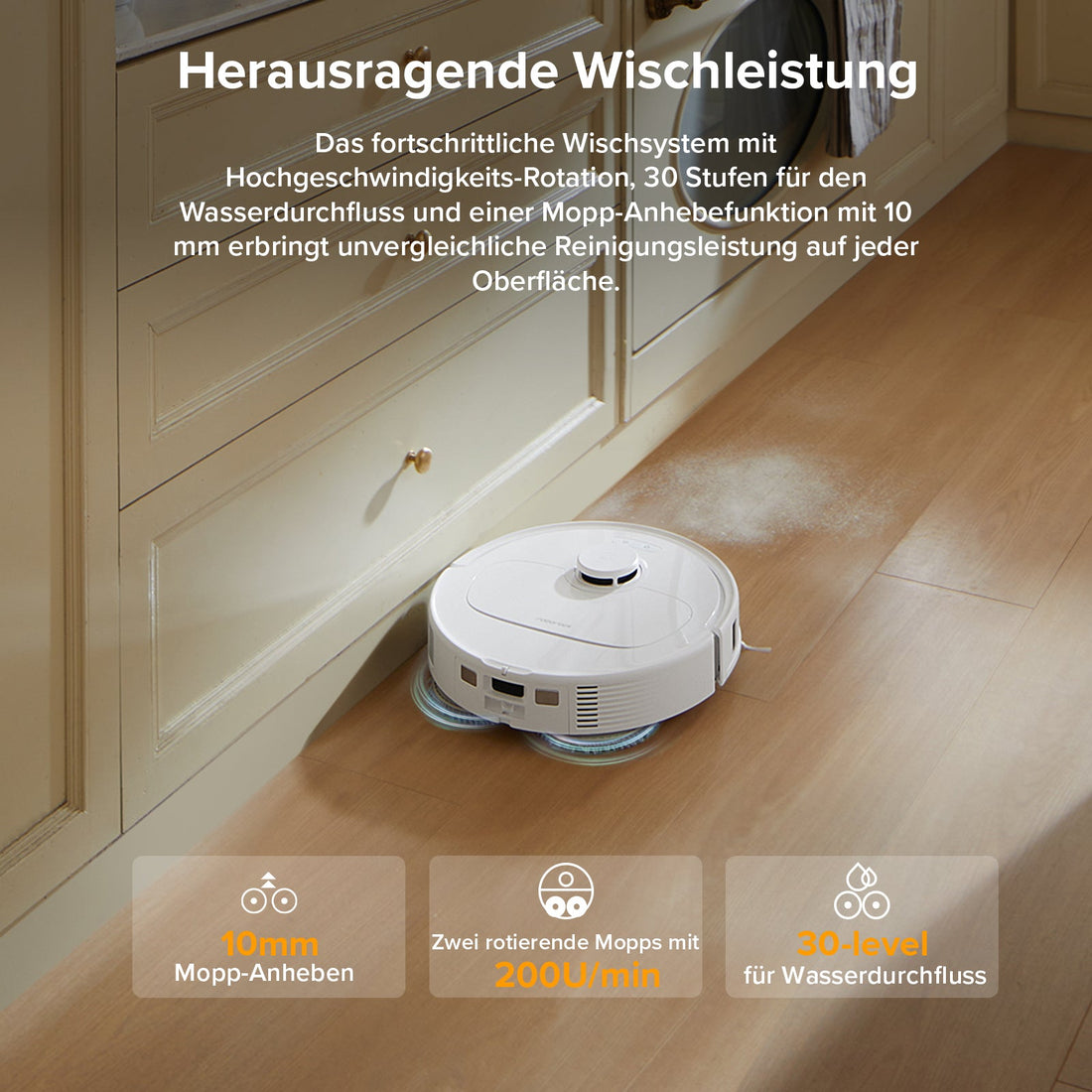 Roborock QV 35A Saugroboter Set (verbessert von Qrevo S) mit Multifunktionsdock (mit Staubsaugerbeutel*2 Stück)
