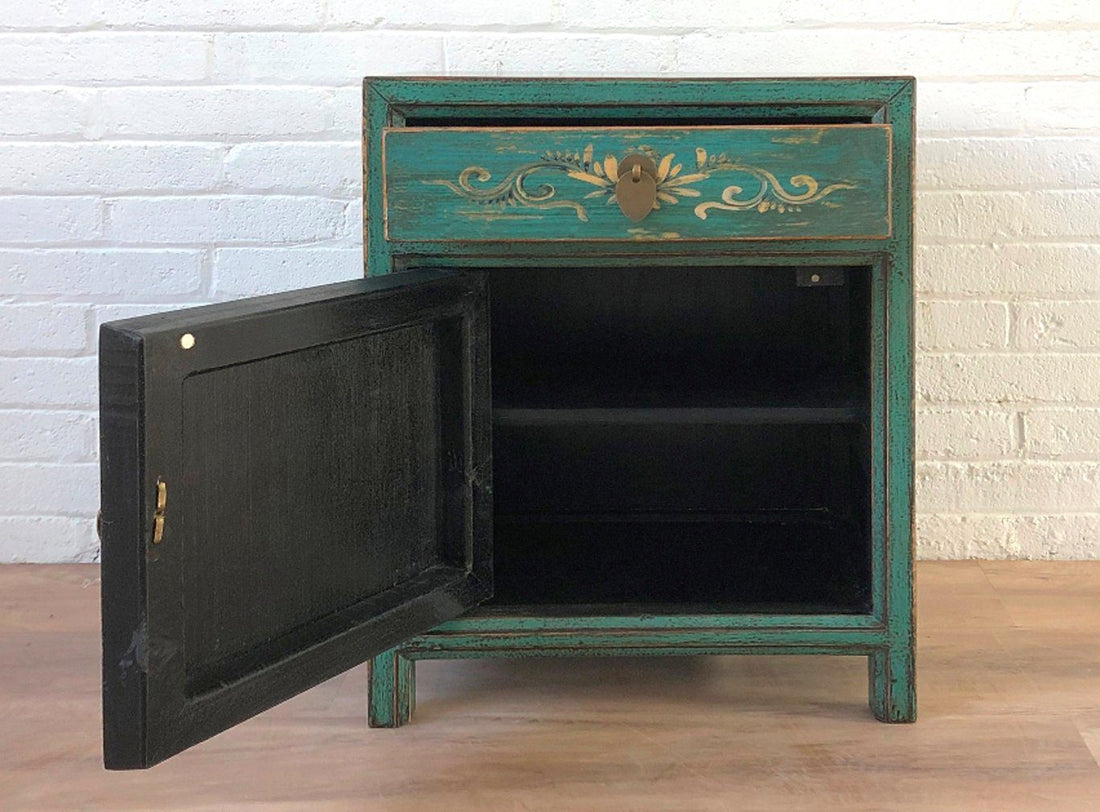Vintage Asia Chinese Nightstand "Aurora" - Art. 35191-10