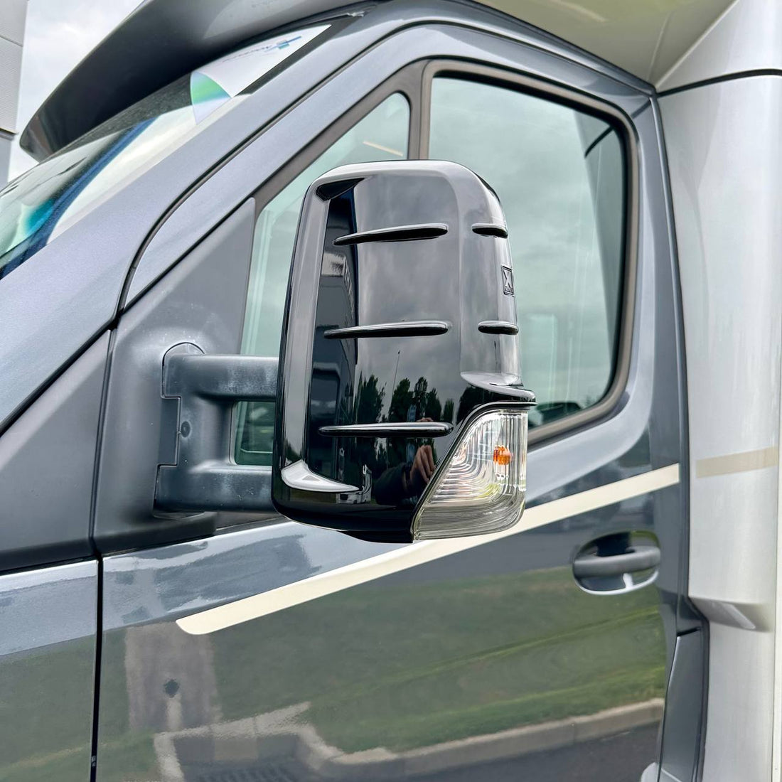 For Mercedes Sprinter 906 Gloss Black Wing Mirror Cap Covers – Durable, Stylish Protection