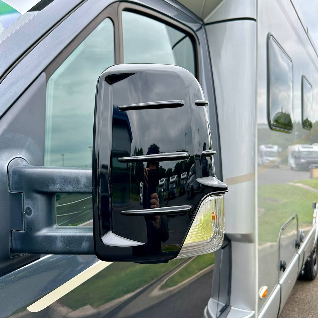 For Mercedes Sprinter 906 Gloss Black Wing Mirror Cap Covers – Durable, Stylish Protection