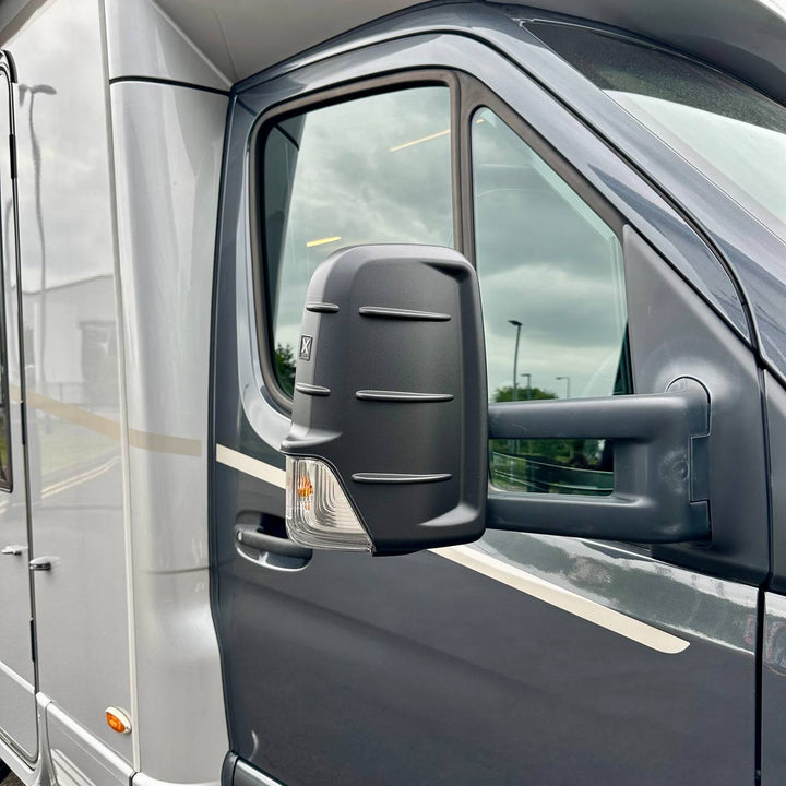 Mercedes Sprinter 906 Wing Mirror Cap Covers with Robust Hammerite Surface, Set (2 Pieces)
