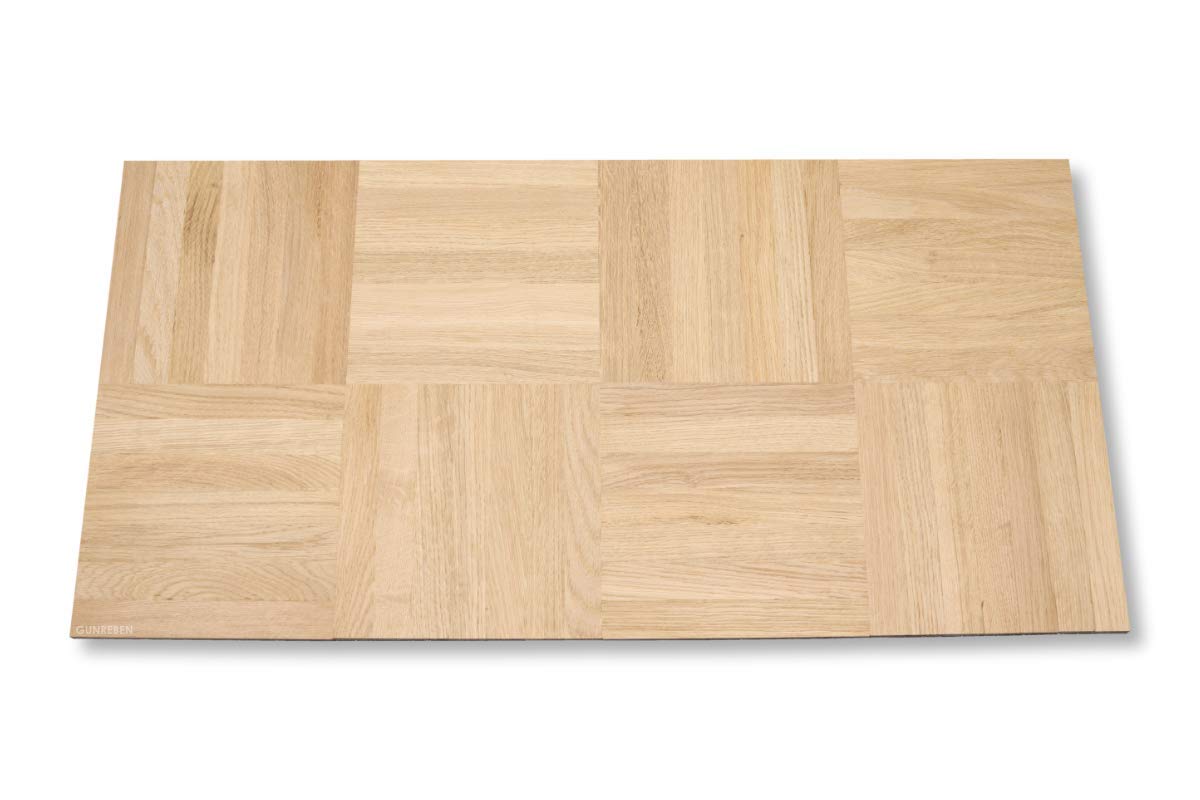 Mosaikparkett Eiche Natur/Select 8mm - Hochwertiges Massivparkett - Verlegeelement Würfel - 4,10qm - 100% FSC®-zertifiziert