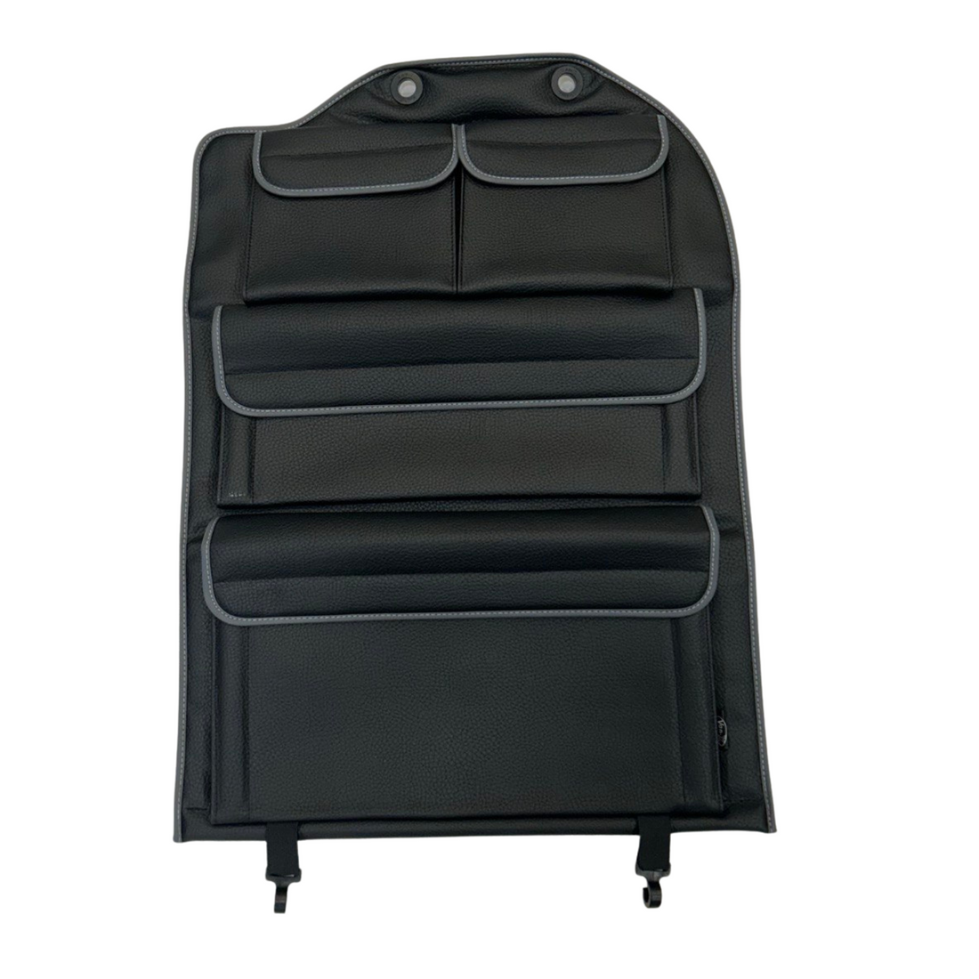 For New VW Crafter Right Side Double Passenger Seat Back Organizer | Black Leatherette Storage Pocket – Van-X