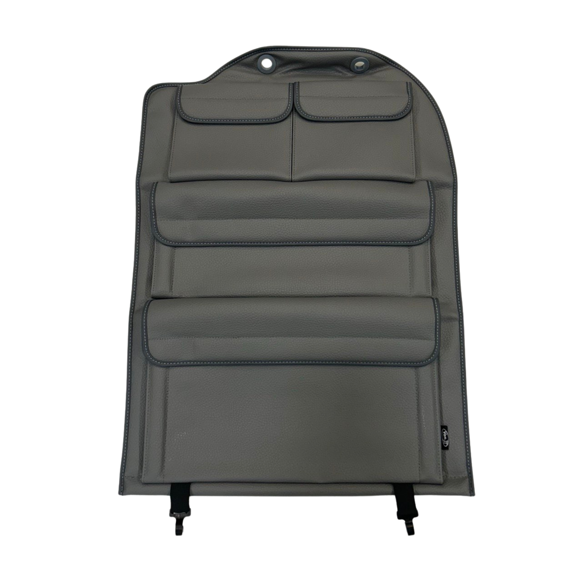 VW Crafter Rear Seat Organizer Double Passenger Seat Right – Dark Grey Leatherette Storage Bag