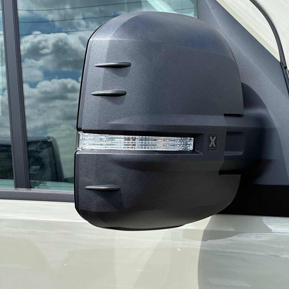 For MAN TGE Mirror Covers - Set of 2 - Hammerite | Van-X