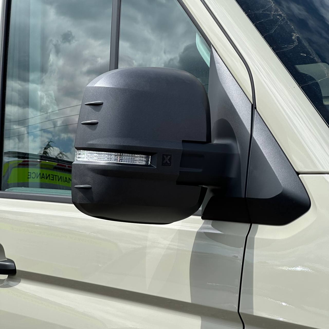 For MAN TGE Mirror Covers - Set of 2 - Hammerite | Van-X