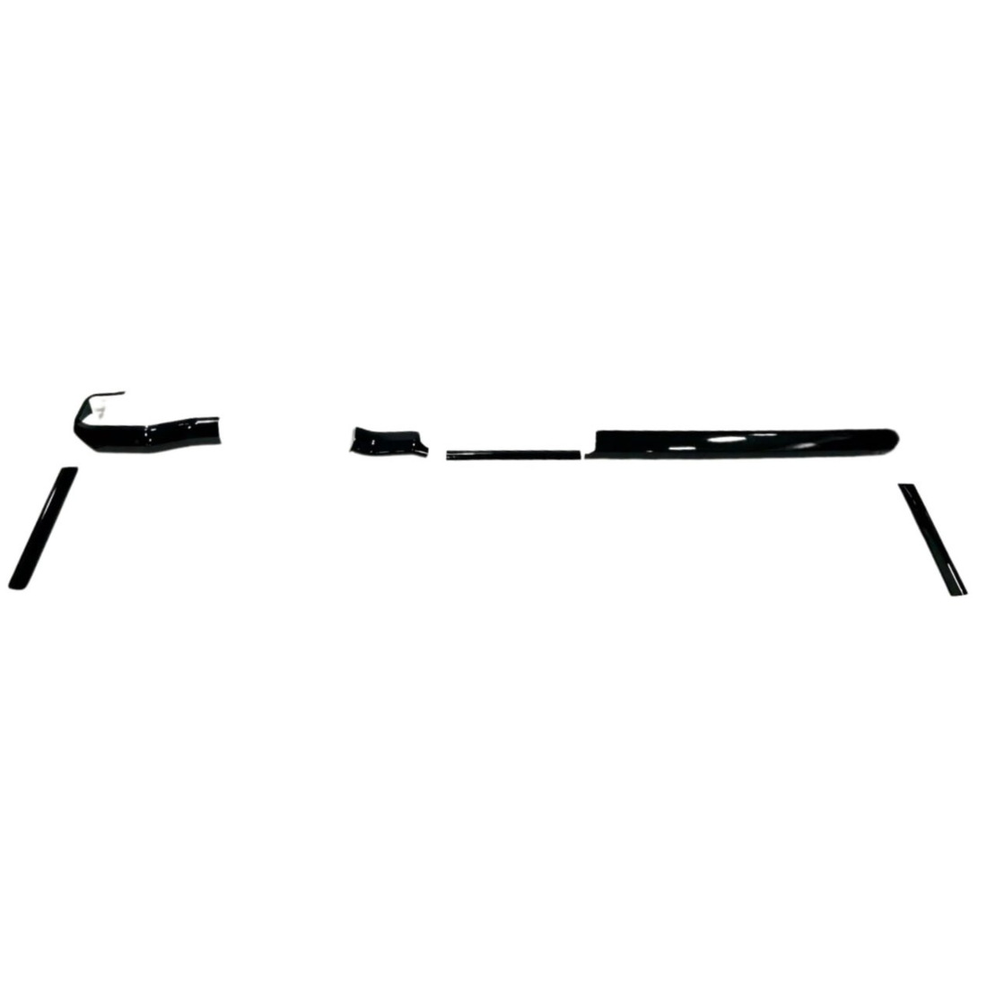 For New Shape VW Crafter LHD Lower Dash Styling Trims - Gloss Black (Set of 6) | Van-X