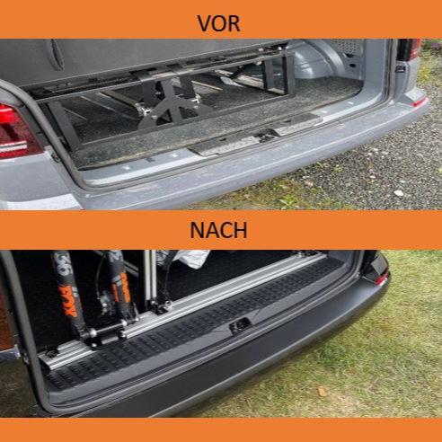 For VW T6 V3 Tailgate Rear Threshold Cover Campervan Conversion Parts Including Screws and Caps