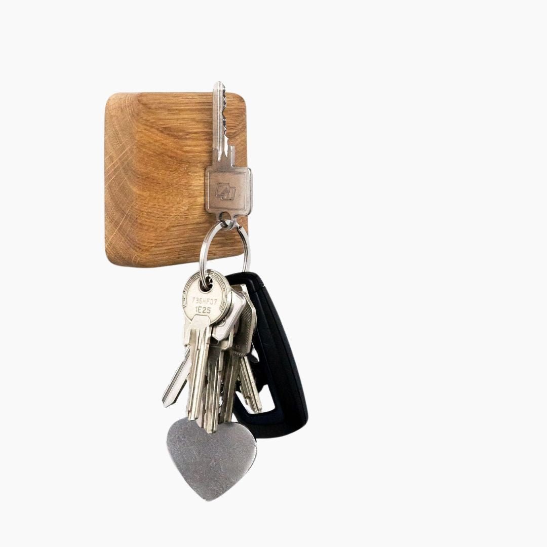 Magnetic Key Holder HAMO – extra strong magnet for key rings, modern design for hallway & entryway