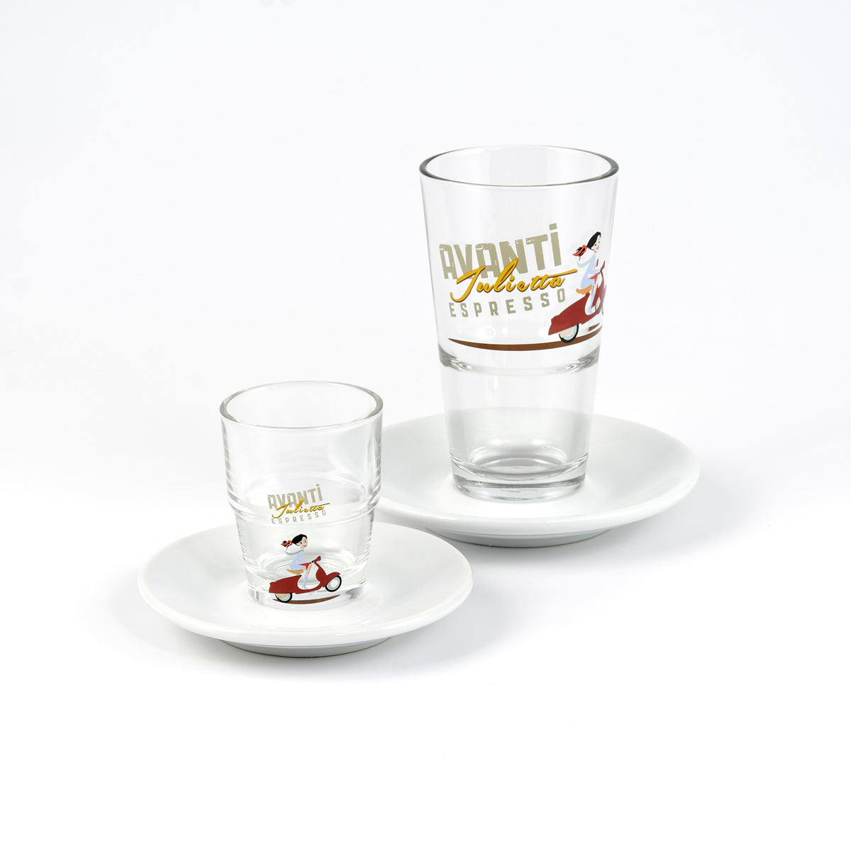 AVANTI Saucer for Espresso & Latte Macchiato Glasses – 2 Pieces (Ø 130 mm)