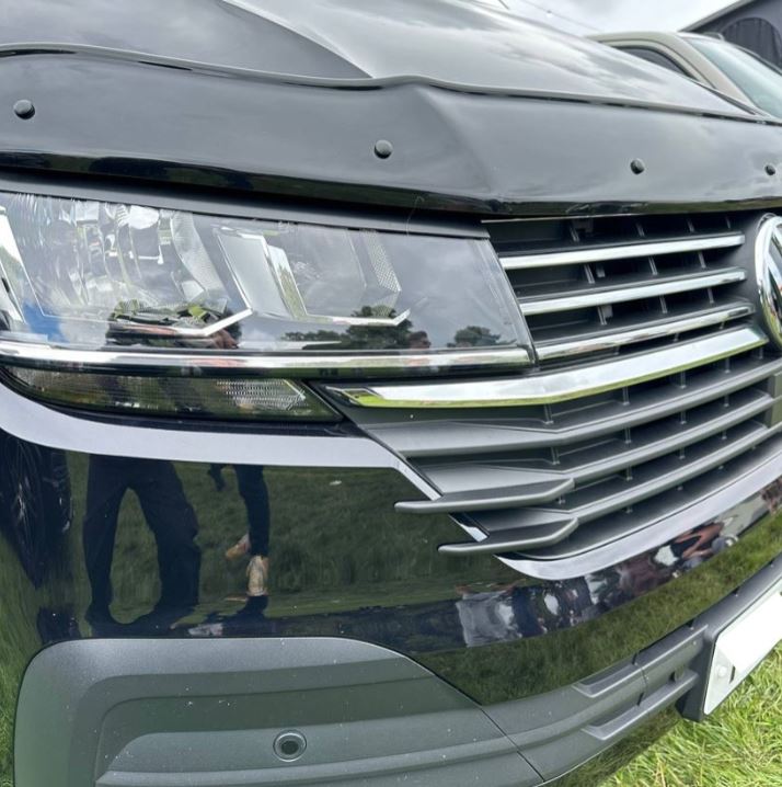 For VW T6.1 Front Grille Side Fins – Textured Finish (Set of 4) | Van-X Styling Upgrade for Volkswagen T6.1